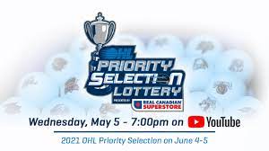 Jun 05, 2021 · the petes will add a player in each of the 2021 ohl u18 priority selection on wednesday, june 9 at 12:00 pm and during the chl import draft on wednesday, june 30. Ohl To Conduct First Ever Draft Lottery In Advance Of Priority Selection Presented By Real Canadian Superstore On June 4 5 Ontario Hockey League