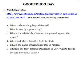 What are the twelve days of christmas? 5 Free Groundhog Day Worksheets