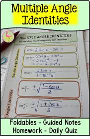 Your Precalculus Students Will Apply Double Angle And Half Angle Identities In This Lesson For Analytic Trig Worksheet Template Education Quotes Free Math Help