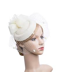 سيزو قبعة بمشبك شعر من فاسيناتور، قبعة وريش وزهور ووشاح لحفلات الزفاف، قبعة  شاي (بيج) : Amazon.ae: ملابس وأحذية ومجوهرات