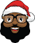 Clipart African American Santa