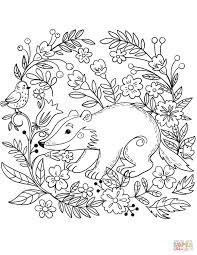 Get alphabet coloring pages of animals with letters too! Badger Coloring Page With Forest Animals Coloring Pages Raskraski Risunki Risunok
