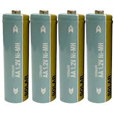 Hampton Bay Nickel Metal Hydride 1200mah Solar Rechargeable Aa Batteries 4 Pack 79912 The Home Depot