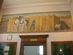 Dewitt Iowa Post Office Mural Office Mural Mural Dewitt