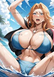 Nn9【1点もの・高画質】松本乱菊BLEACH ブリーチ巨乳爆乳同人A4 ポスターアートコスプレイラストアニメ－Funbid香港本地日本代購網站