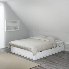 Nordli Sengestel Med Opbevaring Hvid 160x200 Cm Ikea Ikea Seng Seng Opbevaring Opbevaringsseng