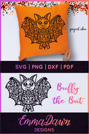 These are very smooth, high quality files that. Buffy The Bat Svg Halloween Zentangle Mandala Design 823637 Cut Files Design Bundles