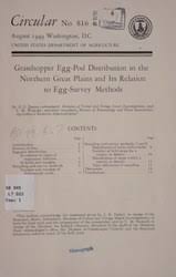 We have a lot of other plants that do attract birds, so maybe these grasshoppers are really good at hiding! File Grasshopper Egg Pod Distribution In The Northern Great Plains And Its Relation To Egg Survey Methods Ia Grasshoppereggpo00davi Pdf Wikimedia Commons