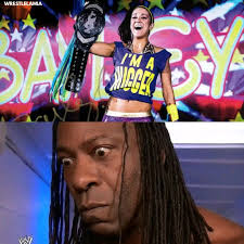 Bayley's t-shirt got Booker T saying "Tell me i did not just read that"