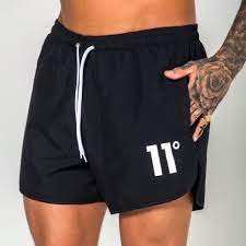 Core Swim Shorts Black Swim Shorts Mens Athletic Wear Shorts