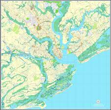 Customs and border protection, the cdc, s.c. Charleston South Carolina Pdf Map Us Exact Vector Street City Plan Map Fully Editable Adobe Pdf V3 10 Center