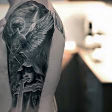 An angel is an excellent choice for a shoulder tattoo. 101 Best Angel Tattoos For Men Cool Design Ideas 2021 Guide
