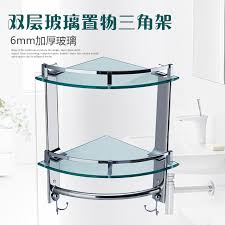 This shelf has a glass build, giving some bathroom shelves can be shipped to you at home, while others can be picked up in store. Double Layer Tripod Stainless Steel Corner Rack Bathroom Glass Corner Rack Bathroom Wall Hanging Towel Rack With Hook