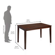 Compact wooden dining table set. Buy Nilkamal Berry 4 Seater Dining Table Set Online Nilkamal Furniture