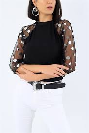29 95 Tl Siyah Kolu Tullu Gipeli Bluz 27273b Modamizbir 29 95 Tl Siyah Kolu Tullu Gipeli Bluz 27273b Modamizbir 27273 T Clothes For Women Clothes Women