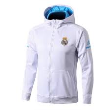 2017 18 real madrid white 815 with hat thailand soccer jacket windbreaker outfit madrid soccer team jackets