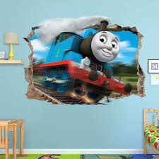 So i decided to build a thomas train bed for my son, who, like many boys his age, loooooves thomas the train. Thomas The Tank Engine 3d Wall Sticker Smashed Bedroom Train Kids Friends Decor Vinyl Art Decal Removable B Wall Stickers Bedroom Thomas The Tank Train Bedroom