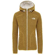 The North Face W Zermatt Full Zip Hoodie Golden Spice Dark Heather