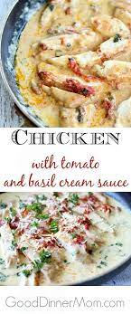Lemon Basil Cream Sauce For Pasta Recipe Chicken Recipes Poultry Recipes Food Dishes