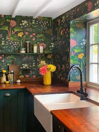 The rustic log cabin kitchen design is known for knotty kitchen cabinets. Coloured Kitchen Ideas Kitchen Colour Schemes House Garden
