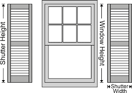 Shutter width measure for the shutter width at the top, middle, and bottom of the window from the left side to the right side as shown in the diagram. Full Instructions How To Measure For Vinyl Shutters Quick Guide