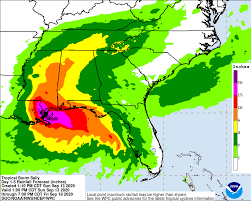 Hurricane Center Sally On Track For A Dangerous Louisiana Landfall See Latest Rainfall Forecast Hurricane Center Nola Com