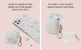 Case is sure to keep your earbuds protected. Amazon Com Kate Spade New York Hollyhock Case For Airpods 2 1 Protective Wireless Charging Cover With Keychain Front Led Visible Electronics