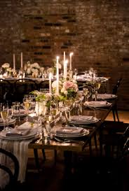 The splatter paint cups also add a chic contemporary edge. A Cozy Fall Wedding In Brooklyn Fall Dinner Party Wythe Hotel Wedding Pre Wedding Party