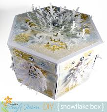Especially if you create a themed box as a gift. Snowflake Waterfall Card Explosion Box Pazzles Craft Room