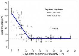 isu studies on rate of soybean and corn dry down in the