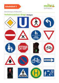 Kostenlose übungen und aktivitäten zum ausdrucken für die vorschule/schuleingangsphase. Verkehrszeichen Bingo Vms Verkehrswacht Medien Service Gmbh