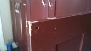 I was wondering if i peel the skin off the doors that are peeling down to the… you will have to fix the laminate prior to painting. Paint Peeling Off Manufactured Cabinets