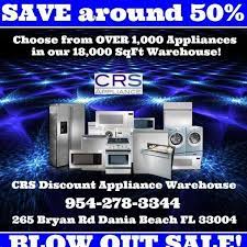 Our experienced team is happy to work with you. Crs New Used Scratch And Dent Appliances Store Broward County Florida Home Facebook