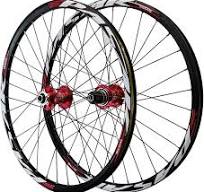 Ensemble de roues de vélo de montagne de 24 pouces BMX MTB Jante de roue de frein à disque à libération rapide, roues de vélo pliantes, moyeu de 32H ...