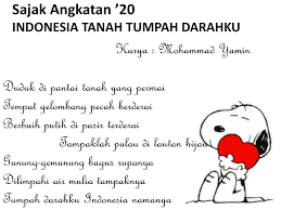 Dari puluhan hingga ribuan suku kata saja. Arti Kata Tumpah Darahku Dalam Puisi Nyiur Hijau Delinews Tapanuli