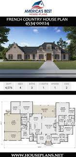 House Plan 4534 00024 French Country Plan 4 076 Square Feet 4 Bedrooms 3 5 Bathrooms French Country House Plans French Country House Country House Design