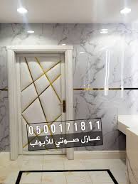 عزل باب ابواب مع تلبيس جلد ديكوري للابواب Light Box Light