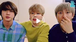 While the trio goofed around, . V Live Jin Jun Min Making Salad