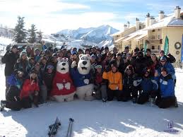 Participants in the 2012 UMHB Ski Trip throwing the C. — with Wesley Ashton,  Amanda Myers, Grace Schoeplein, Kevan Mullins, Ashley Lenz, Taylor Frank,  Jamey Plunk, Chase Covington, Matt Irvine, Nick Cruz,