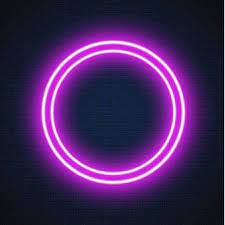 Neon Purple Circle Frame Sign Brick Wall Red Background Images Neon Wallpaper Iphone Neon