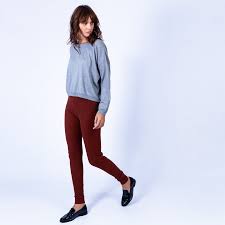 Pantalon ample en tissu de laine mélangée. Legging En Laine Chaud Pour Femme