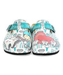 White Aqua Dentist Slip On Mule Zulily Zulilyfinds White Mules Shoes Slip On Mules Hand Painted Shoes