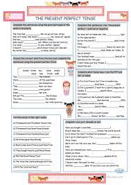 The Present Perfect Tense Worksheet Free Esl Printable Worksheets Made By Teachers Present Perfect Tense Exercises Tenses English Tenses Exercises