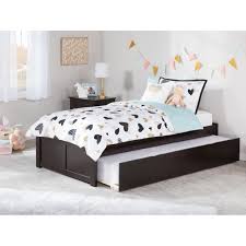 Also great for vacation homes and ski condos and hotels! Concord Twin Platform Bed With Flat Panel Foot Board And Twin Size Urban Trundle Bed In Espresso Walmart Com Walmart Com