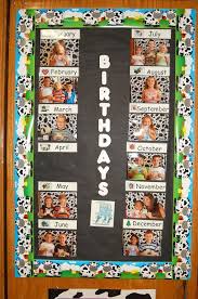 i love this birthday chart using the kids pictures instead