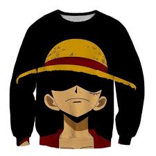 One piece chapeau de paille luffy. Sweat One Piece Monkey D Luffy Au Chapeau De Paille Vultech
