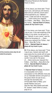 Novena To Sacred Heart Of Jesus Novena Prayers Sacred Heart Novena Catholic Prayers