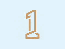 Who S Number 1 Numbers Typography Letter Logo Design One Logo