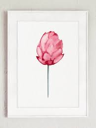 Lotus Flower Pink Wall Art Blooming Lotus Watercolor Painting Etsy Flower Prints Art Lotus Flower Art Pink Wall Art