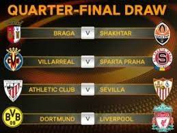 Dubna venku, odveta je na programu o týden později v edenu. Evropska Liga Los Ctvrtfinale Evropske Ligy Sparta Vyzve Villareal Kloppuv Liverpool Jde Na Bvb Sevilla Ma Bilbao Fotbalportal Cz